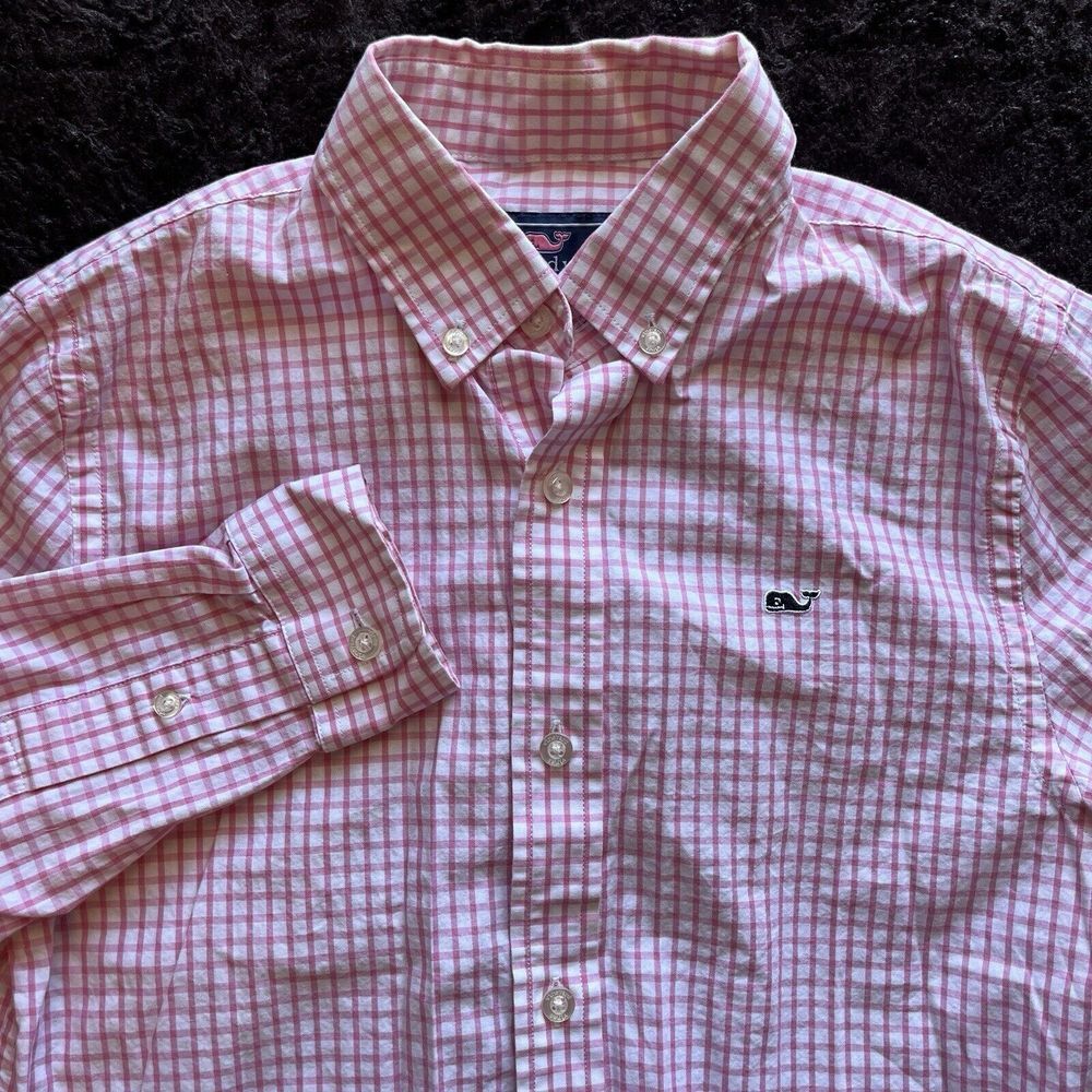 Set of‎ 2 Youth Gingham Check Long Sleeve Vineyard Vines Ralph Lauren Boys S - Picture 2 of 14
